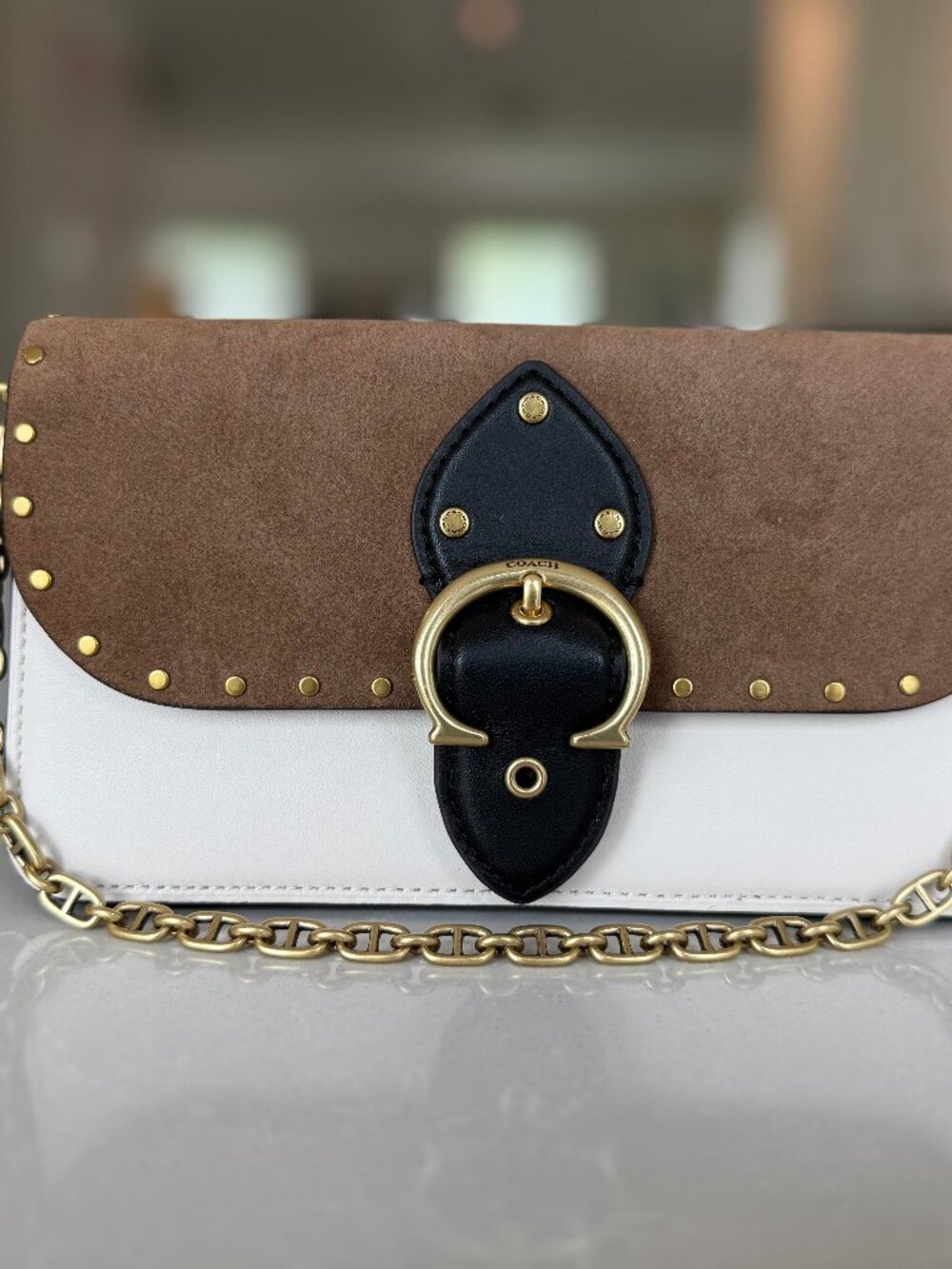 NWOT Coach Beat Crossbody Bag Clutch Purse With Rivets 4761